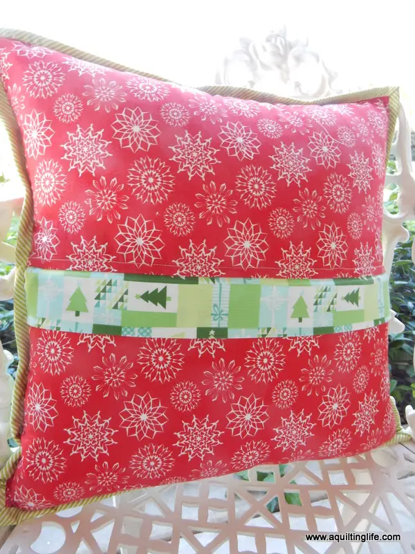 holiday pillow tutorial