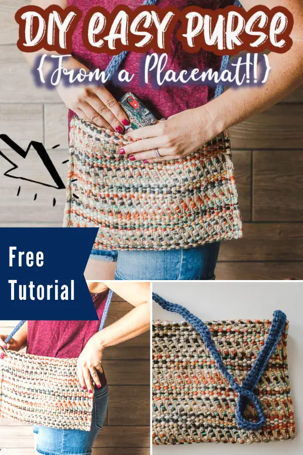 Free Placemat Purse Sewing Tutorial - Great upcycle!