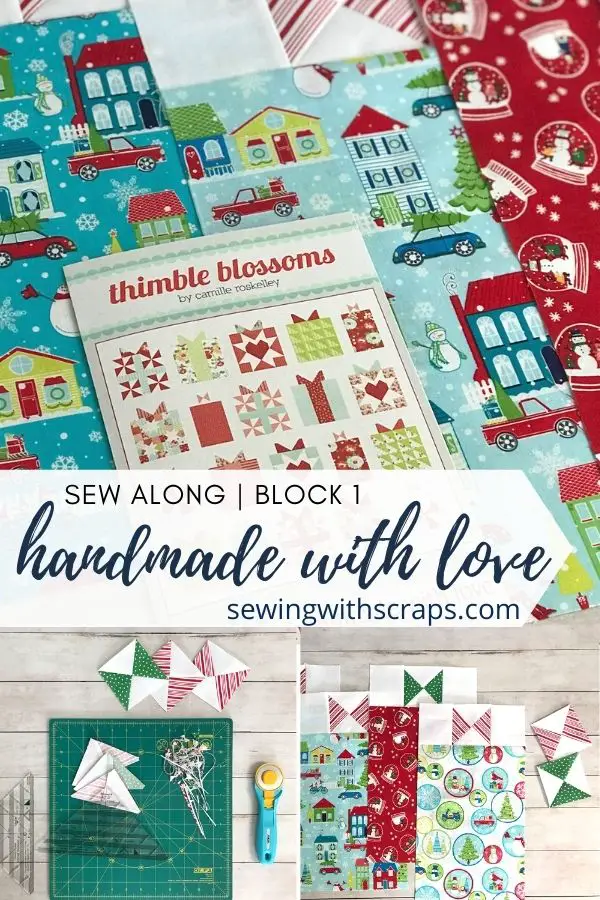 Handmade with Love Sew Along Block 1 Solid Present