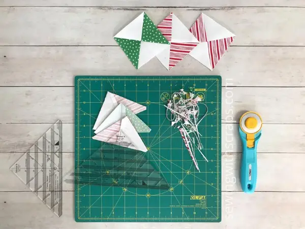 Solid Presents Cutting HST's | Handmade with Love sew along with Sewing with Scraps