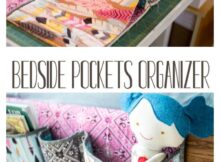 Easy to Sew Bedside Pocket Organizer