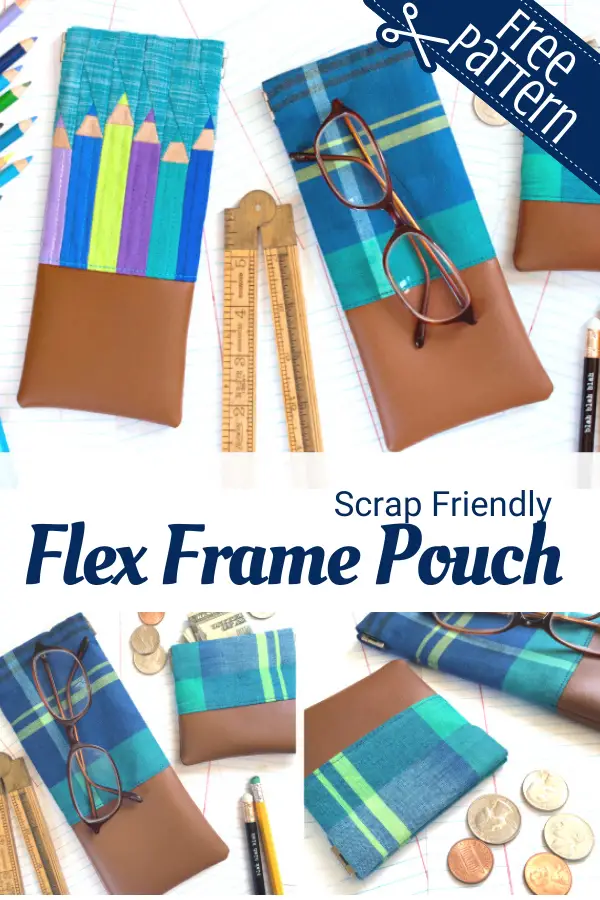Free Flex Frame Pouch sewing pattern and tutorial