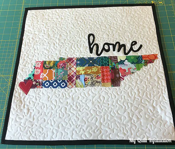 Scrappy Patchwork Home State Pillow Tutorial