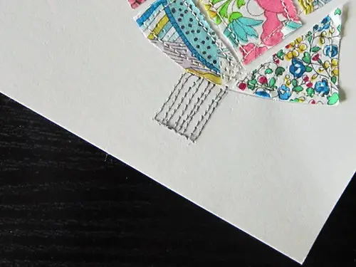 DIY Holiday Cards using scrap fabric