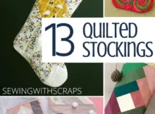 Free Quilted Stocking Tutorials easy to sew and DIY for holiday decor