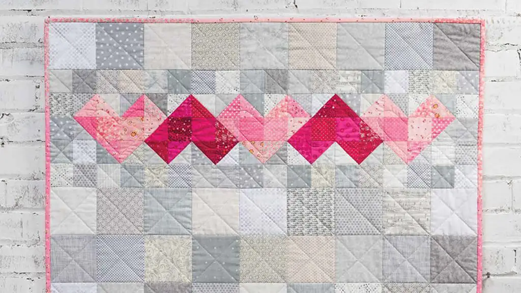 scrappy heart quilt pattern and video class