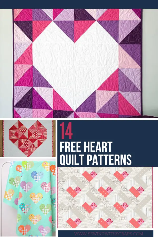 14 Free Heart Quilt Patterns Sewing With Scraps