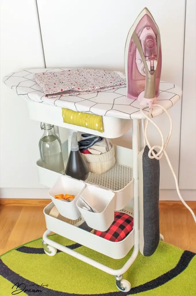 DIY Ironing Board Station for your Sewing Room