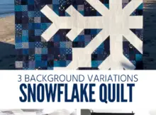 Snowflake Quilt Sewing Pattern by Modern Handcraft