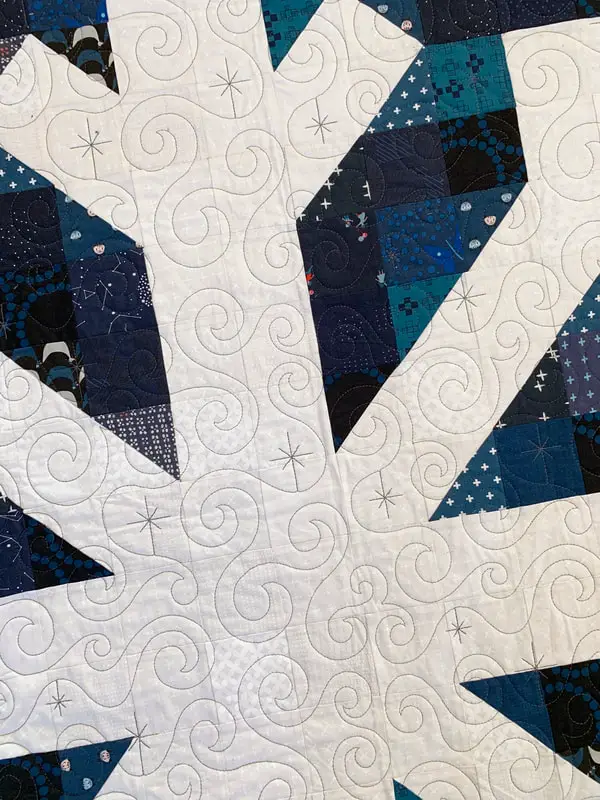 Modern Snowflake Quilt Pattern