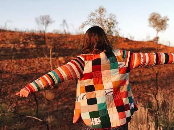 Patchwork style quilted Tamarack Jacket