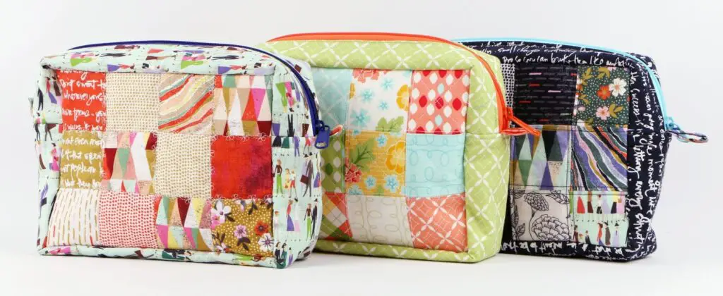 Patchwork Zipper Pouch Tutorial and Pattern