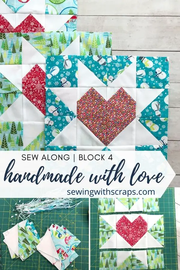 Come join the fun as we make block 5 in the Handmade with Love quilt along, the Star & Heart Present Quilt Block