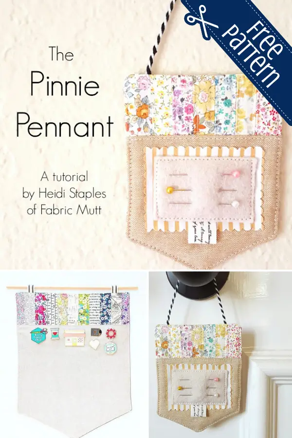 Pinnie Pennant pincushion sewing tutorial