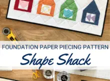 Shape Shack Free mini quilt sewing pattern and tutorial