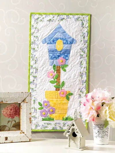 Birdhouse Mini Quilt Wall Hanging Video Class