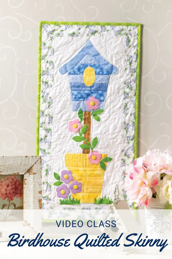 Springtime Birdhouse Mini Quilt Sewing Pattern