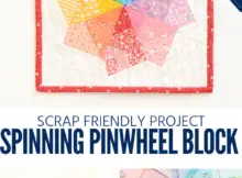 Spinning Pinwheel Quilt Block or Mini Quilt Free Sewing Pattern