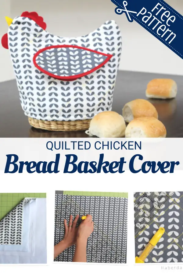 Easy to Sew Chicken Bread Basket Cover