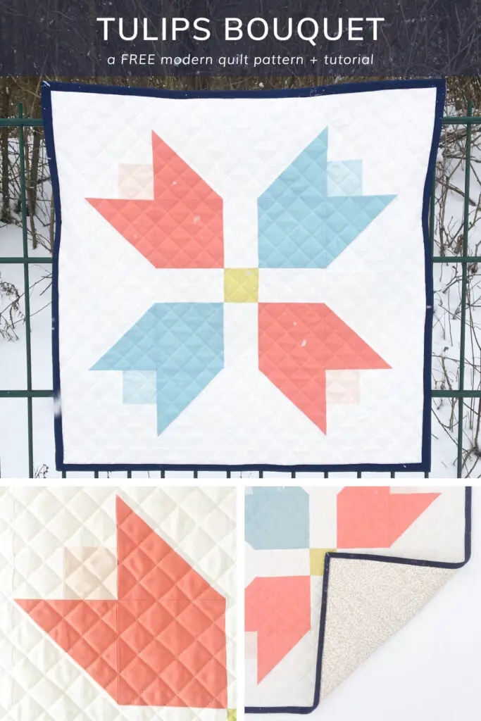 Tulip Bouquet Wall Quilt Free Sewing Pattern