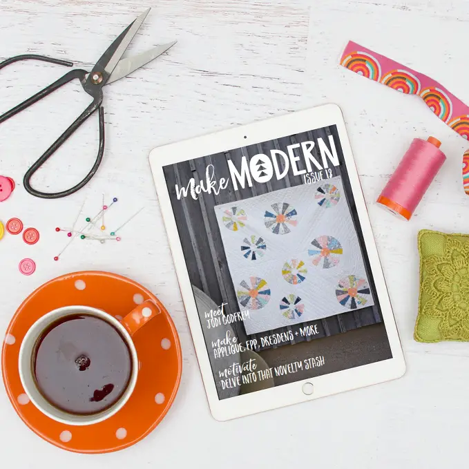 Make Modern Magazine offers amazing patterns, stunning photography and TONS of quilt inspiration.