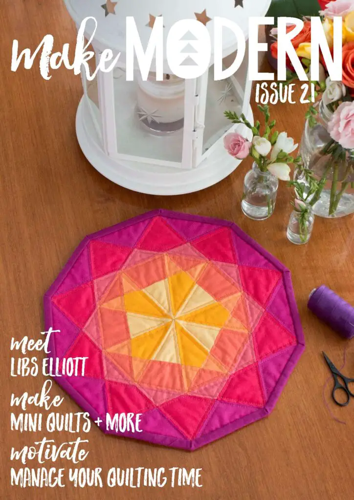 Make Modern Magazine offers amazing patterns, stunning photography and TONS of quilt inspiration.
