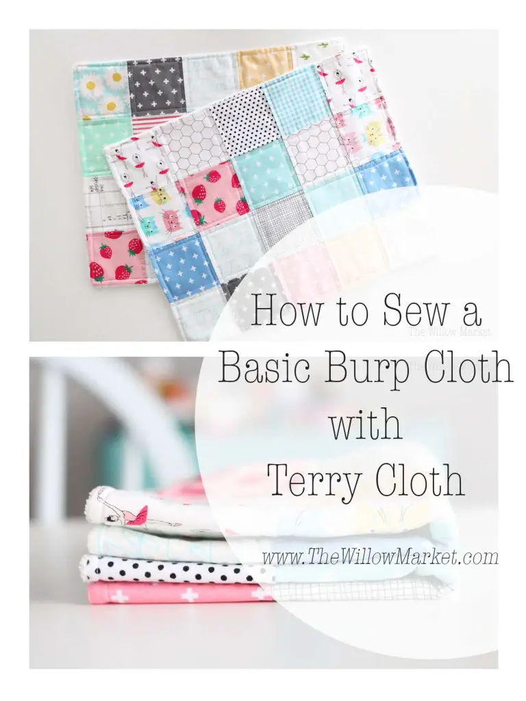 How to Sew a Burp Cloth with Terry Cloth