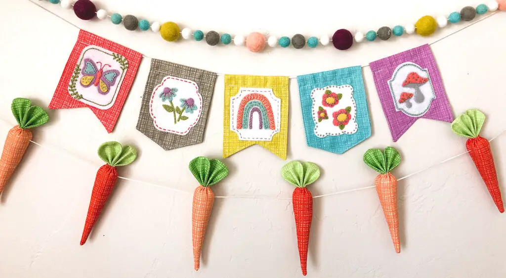Fabric Carrot Garland
