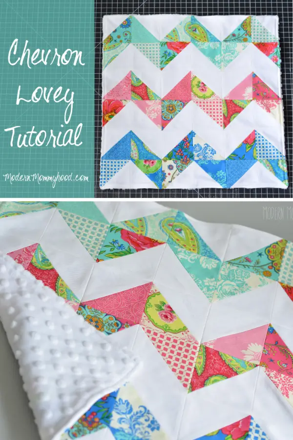 Chevron Lovey Tutorial. Baby Blanket free sewing pattern
