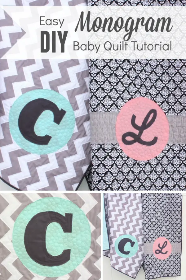 Monogram Baby Quilt Sewing Tutorial