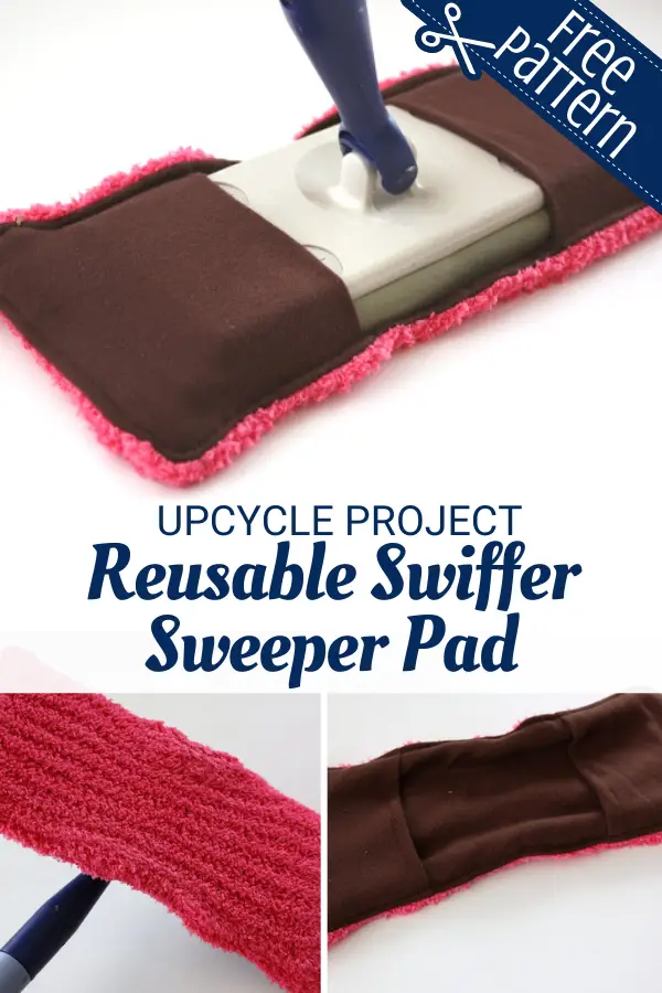 Upcycled Reusable Swiffer Sweeper Pad - Easy DIY Project