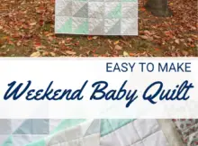 Free Weekend Baby Quilt Sewing Pattern