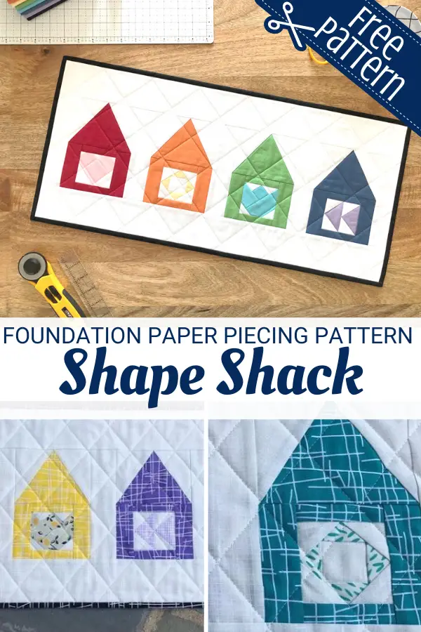 Free Shape Shack Foundation Paper Piecing Pattern