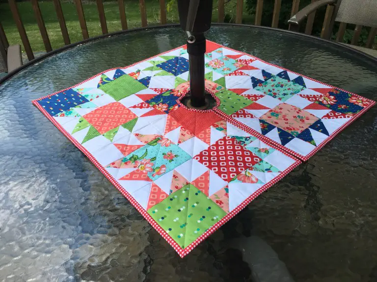 Quilted Patio Table Topper
