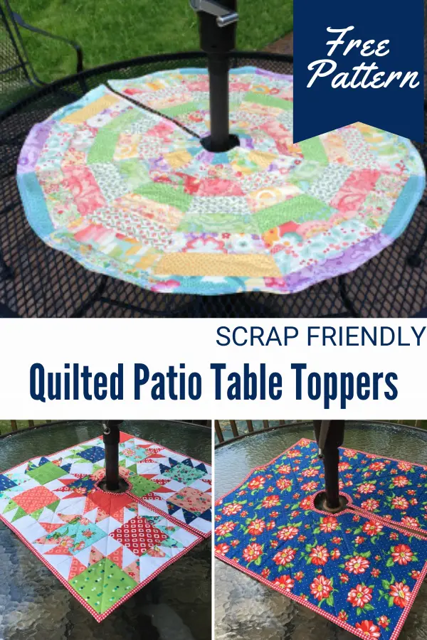 Quilted Table Topper for a Patio Table