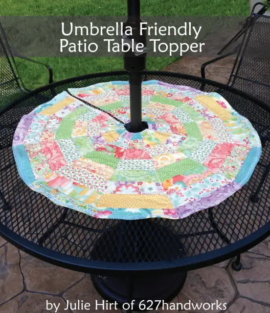 Umbrella Friendly Patio Table Topper Free Sewing Tutorial