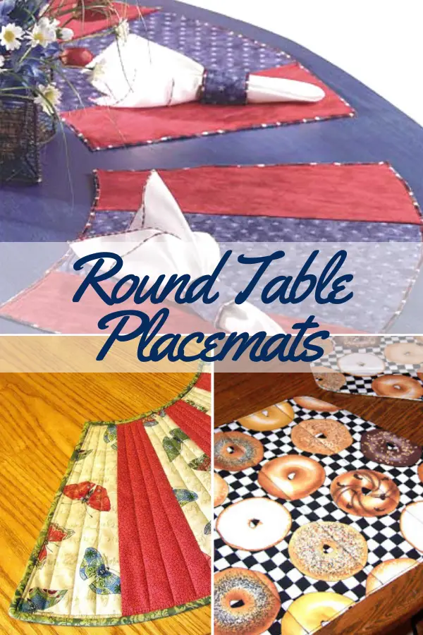 3 ways to sew round table placemats