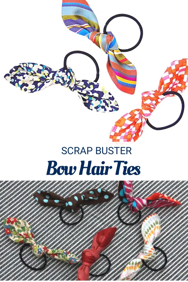 Scrap Busting Bow Hair Ties Tutorial