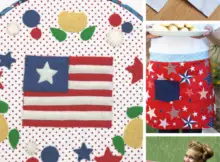 red, white, and blue sewing patterns and tutorials