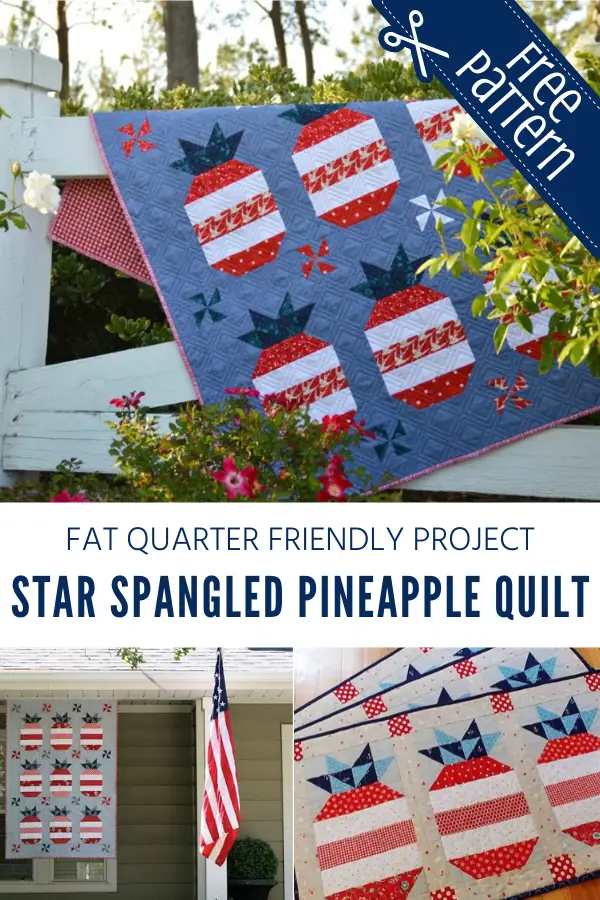 Fat Quarter Friendly Star Spangled Quilt Pattern