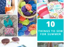 10 Summer Sewing Projects - free and easy to sew