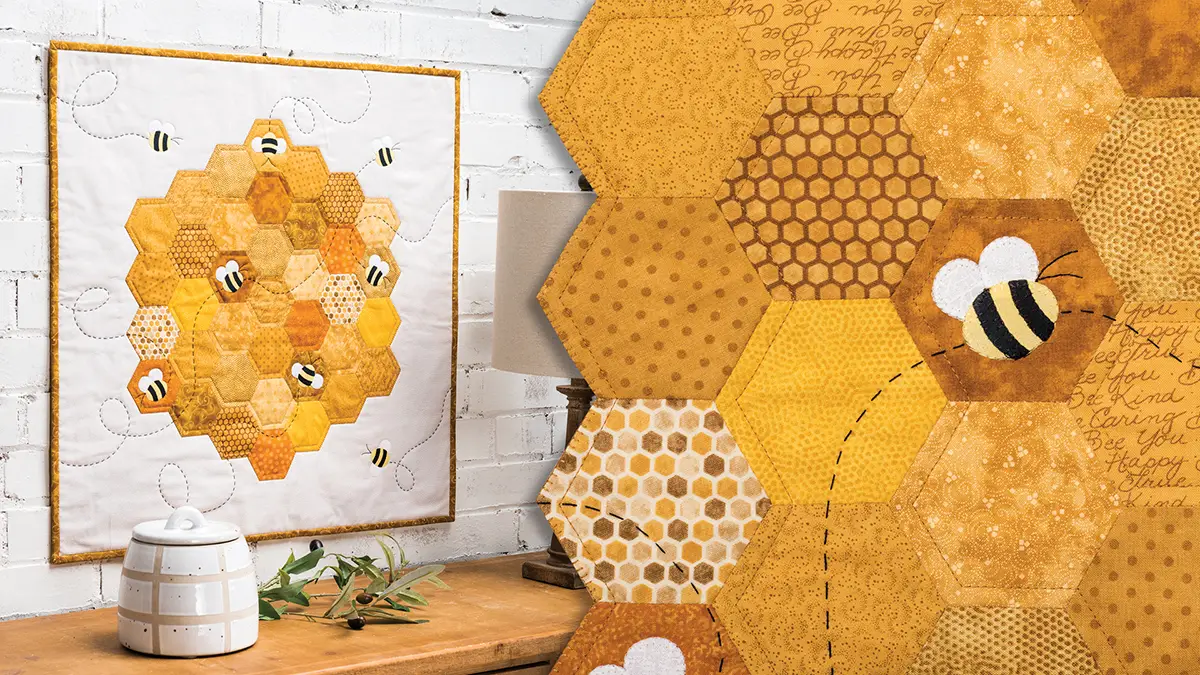 Busy Bees Wall Hanging Mini Quilt Sewing With Scraps