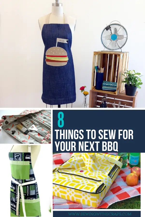 8 Things to Sew for Your Next Barbeque. Father's Day sewing ideas too.