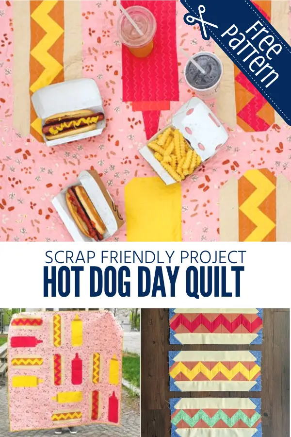 Scrap Friendly Hot Dog Day Quilt Pattern