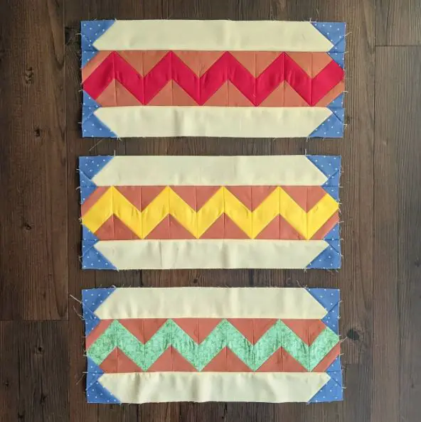 hot dog quilt block sewing pattern