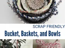 How to Make Storage Bowls and Baskets from Fabric Scraps