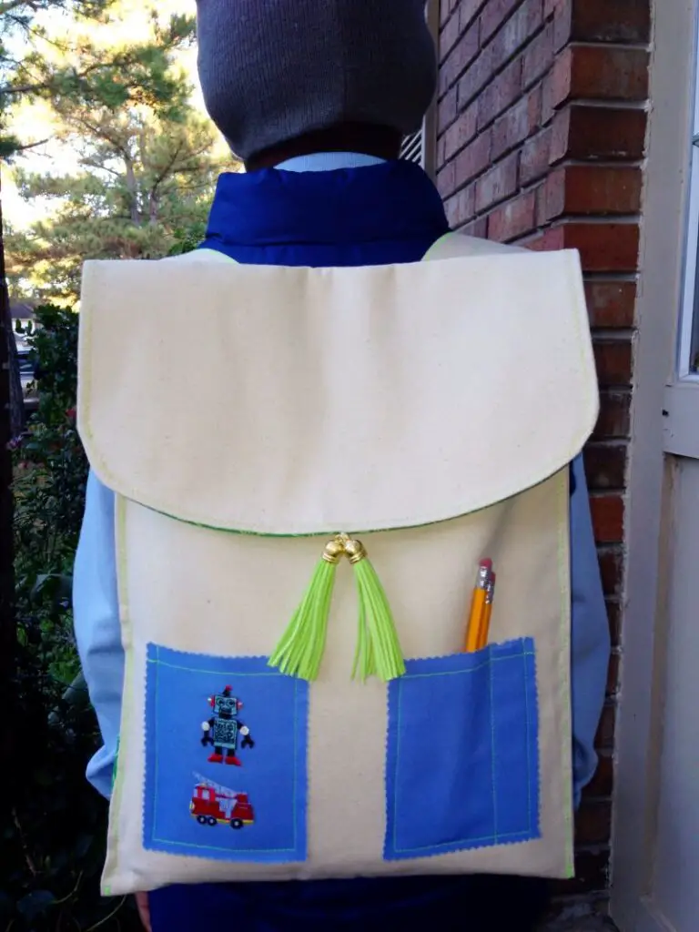 Kid's backpack sewing pattern and video class