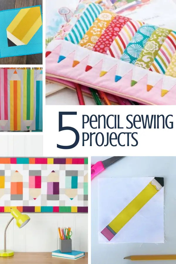 5 Free Pencil Sewing Projects for Back to School