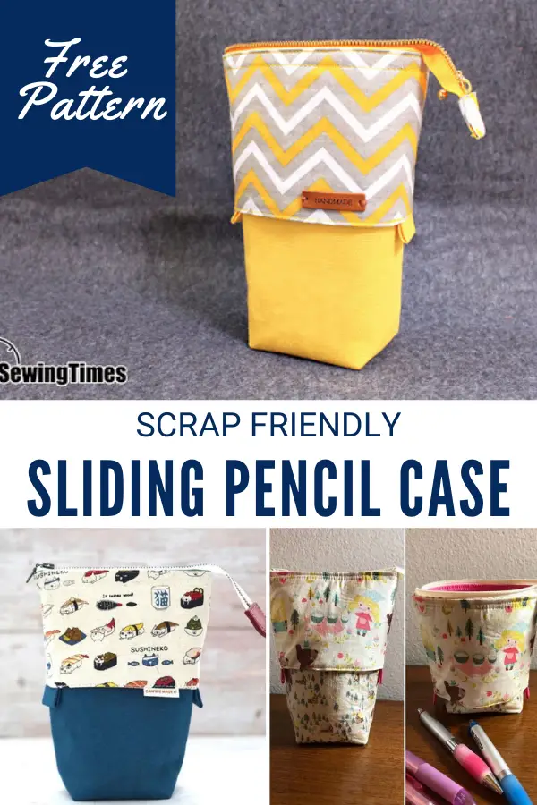 FREE Sliding Pencil Case Sewing Pattern