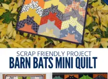 Barn Bats Halloween Mini Quilt
